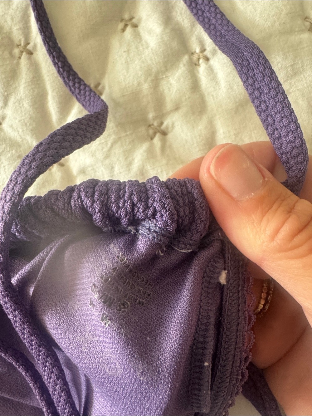 Roxy Purple Triangle Bikini Set - Picture 5 of 5